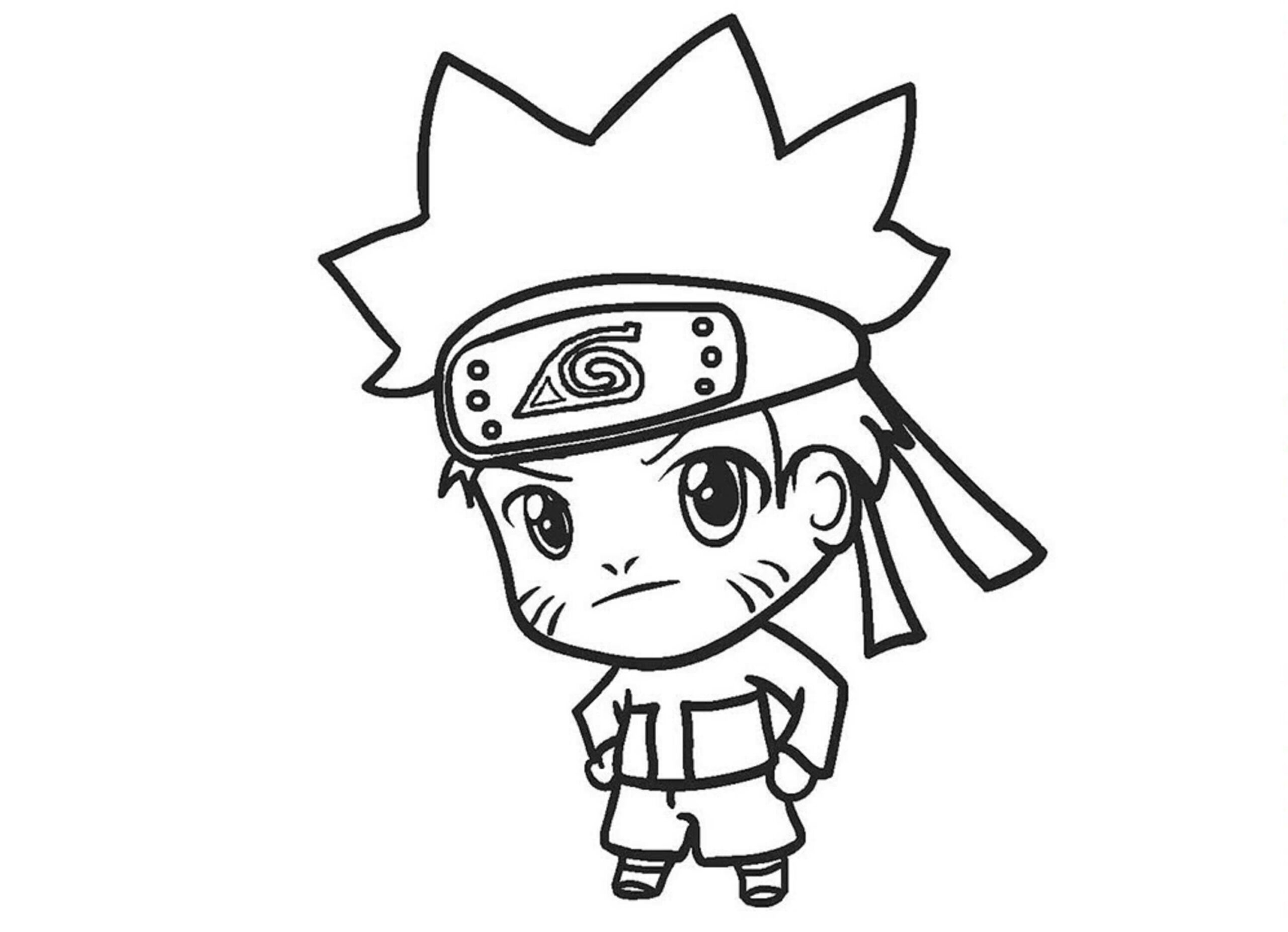 Kolorowanka Chibi Naruto