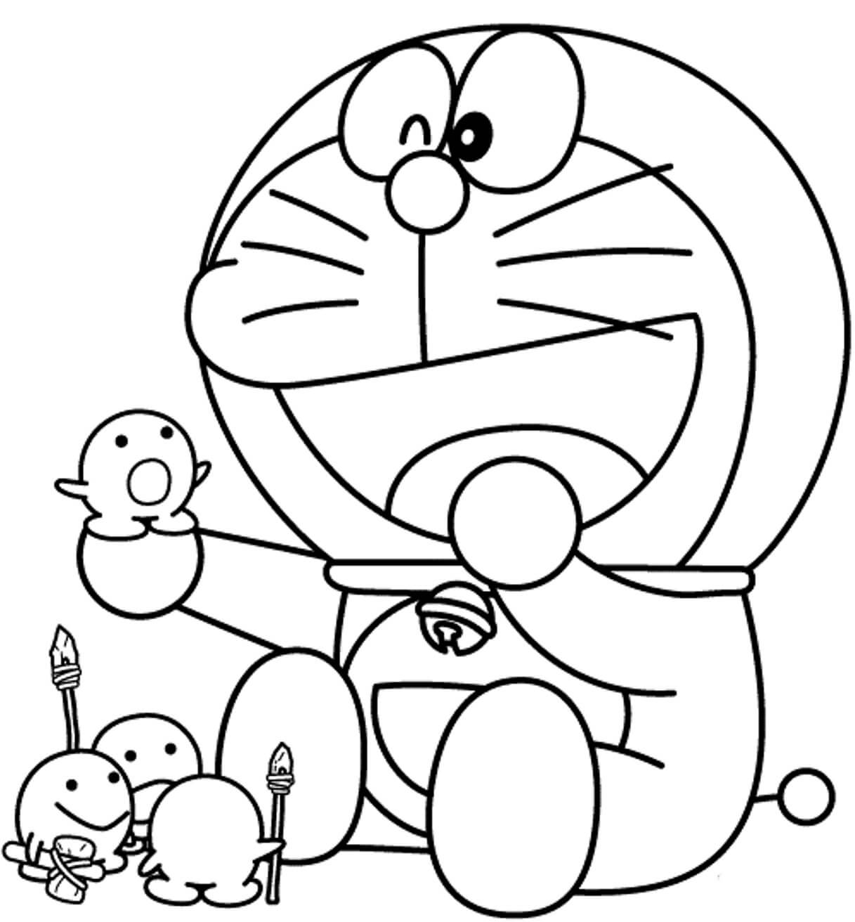 Kolorowanka Doraemon i Jego Zabawki