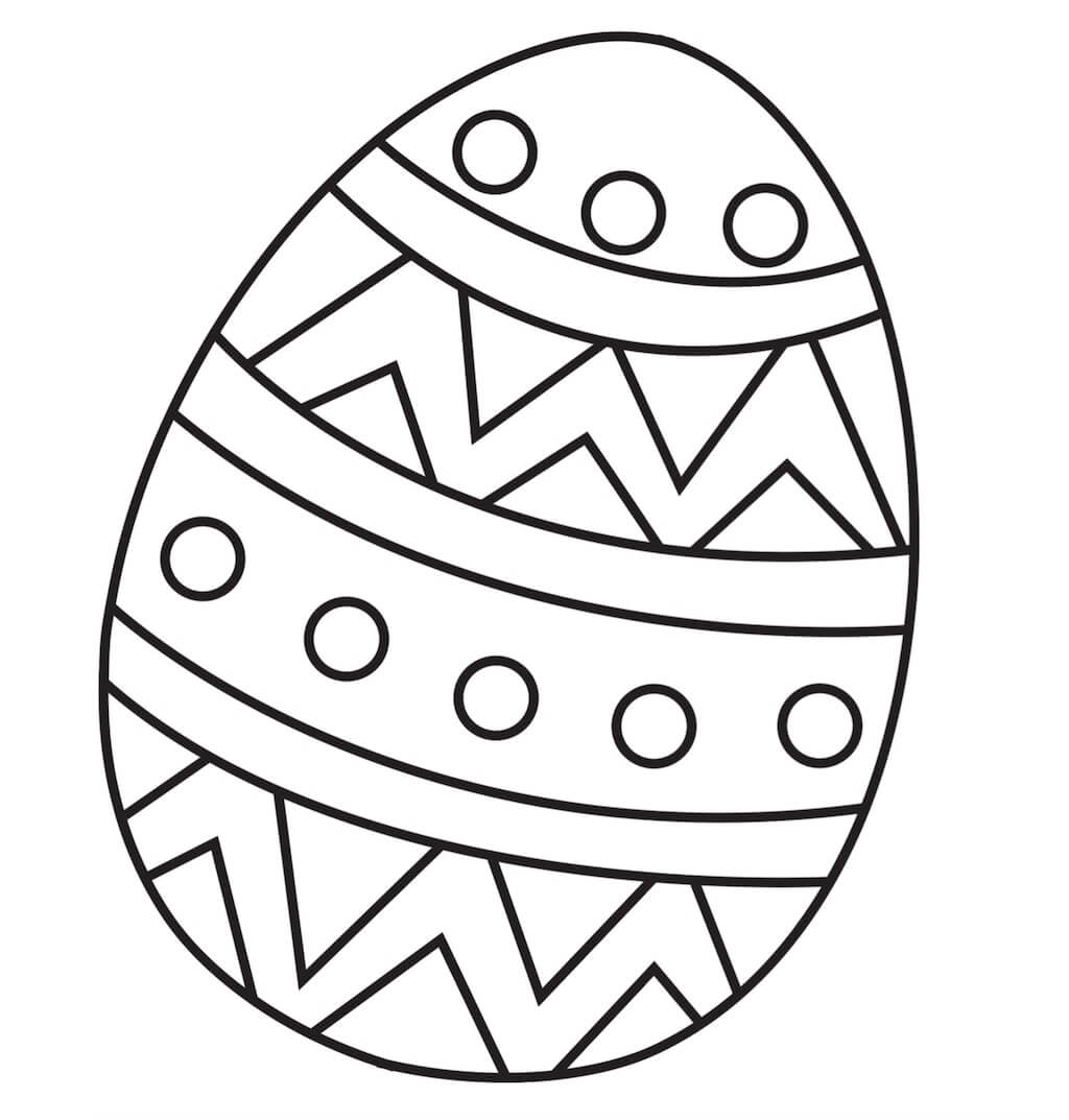 Kolorowanka Jajko Wielkanocne
