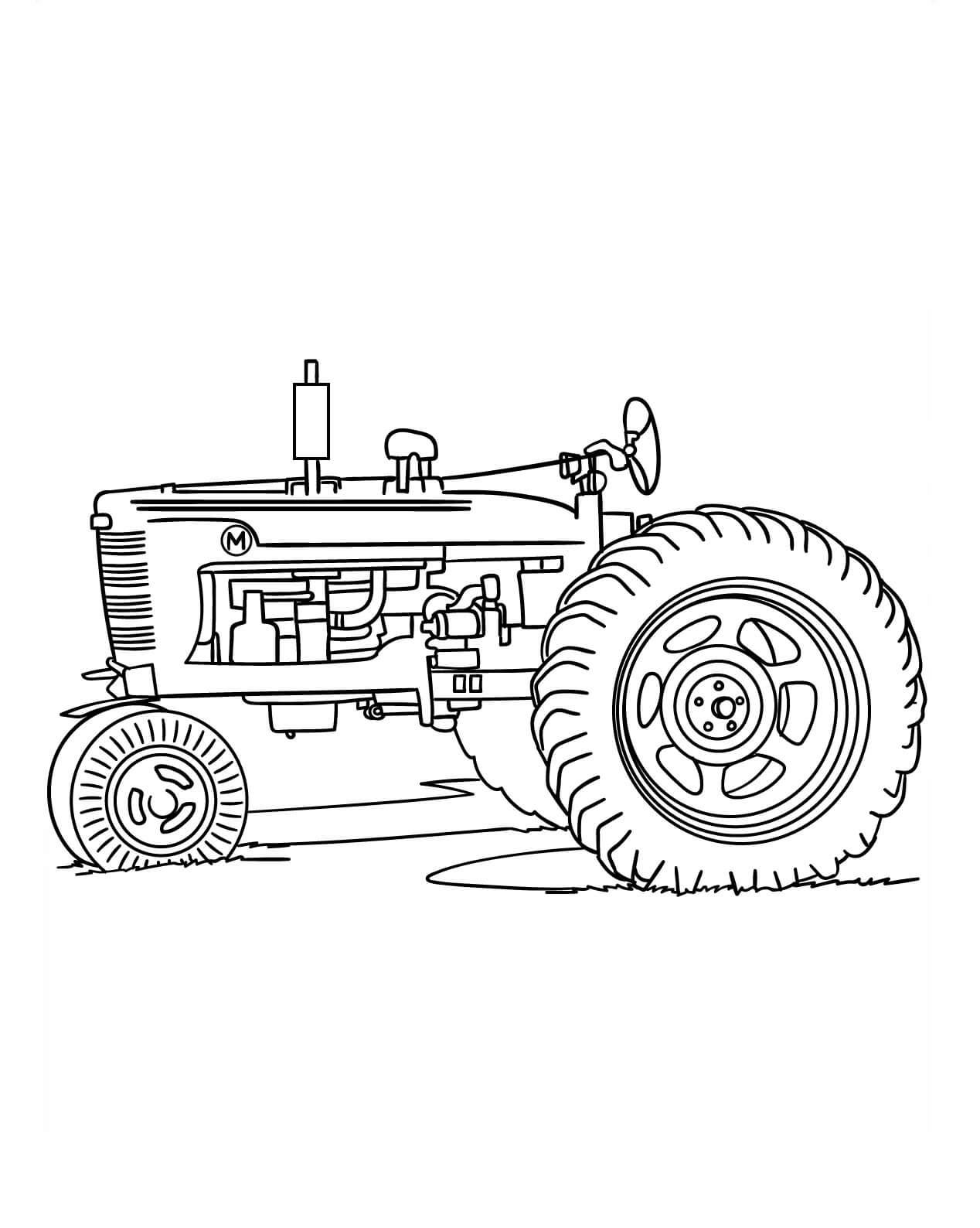 Kolorowanka Zabytkowy traktor