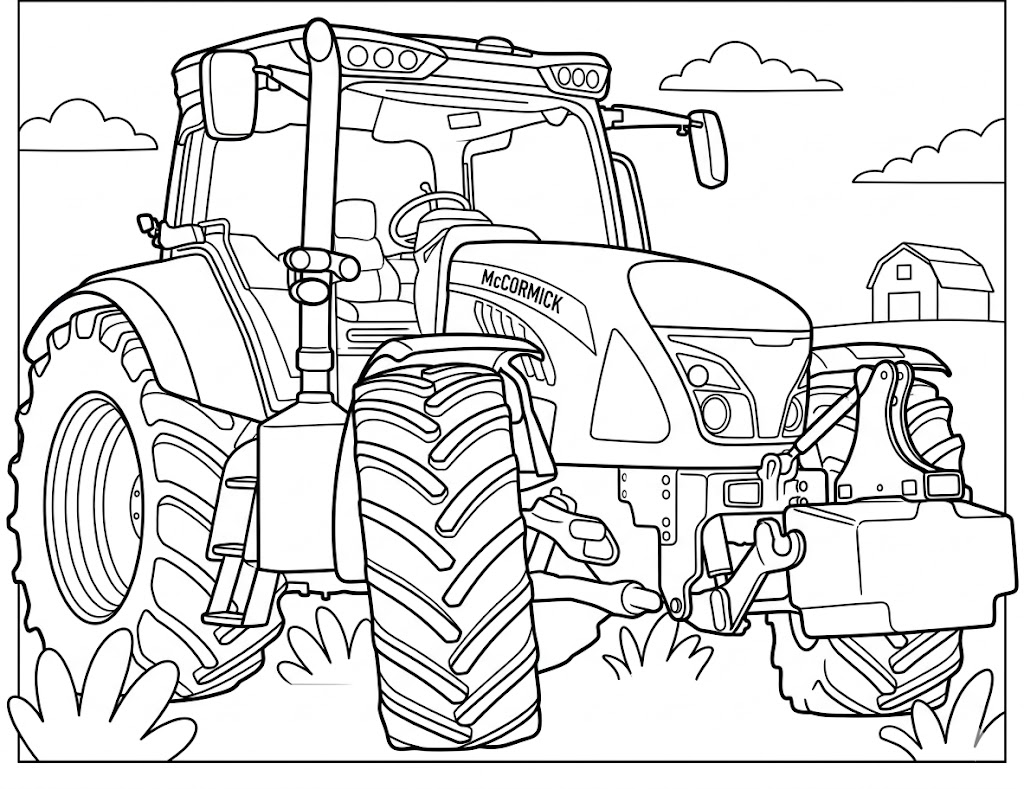 Kolorowanka Ciągnik Mccormick TTX