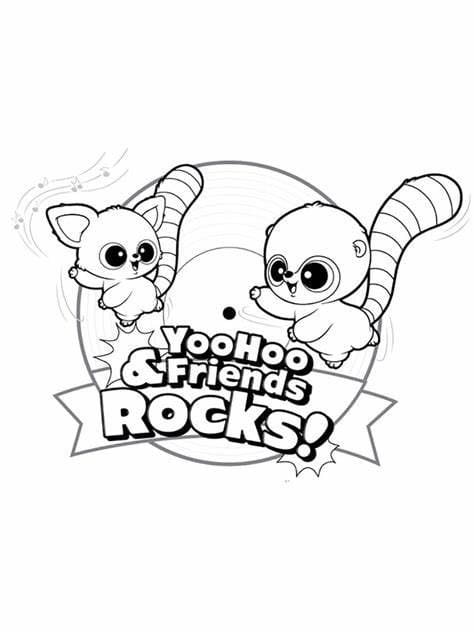 Kolorowanka YooHoo and Friends Cartoon dla dzieci