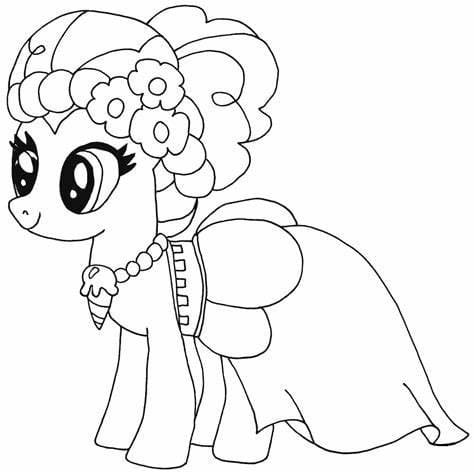 Kolorowanka Bezpłatny zarys My Little Pony