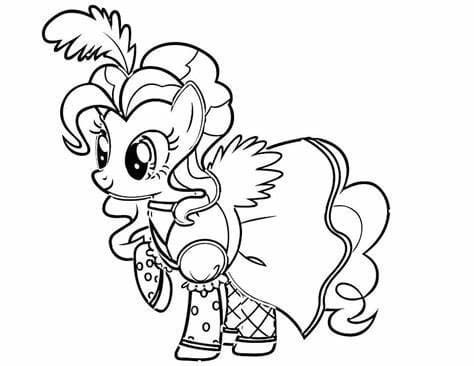 Kolorowanka Zarys obrazu My Little Pony do druku