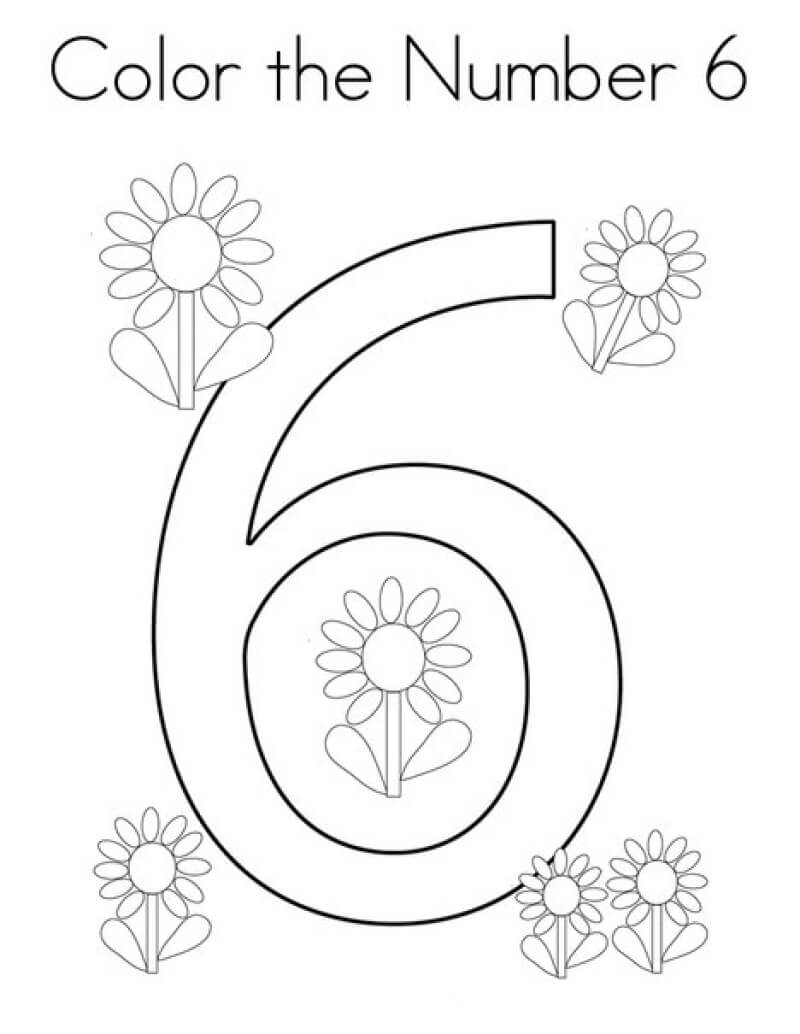 Kolorowanka Kwiaty numer 6 i 6