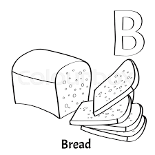 Kolorowanka Litera B dla chleba