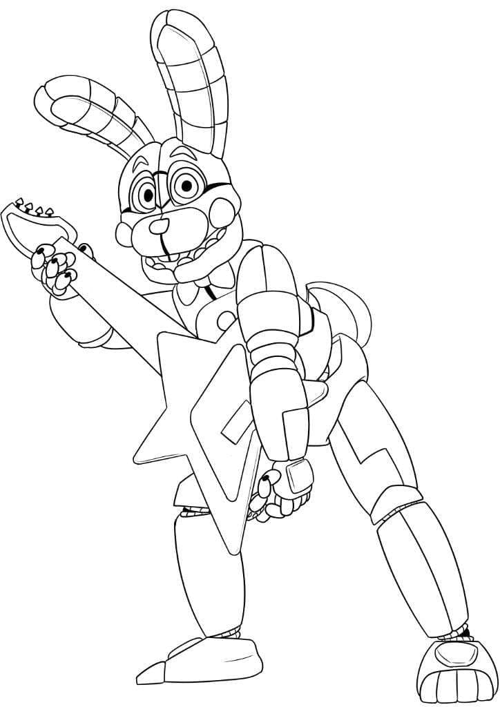 Kolorowanki Rysunek Bonnie FNAF