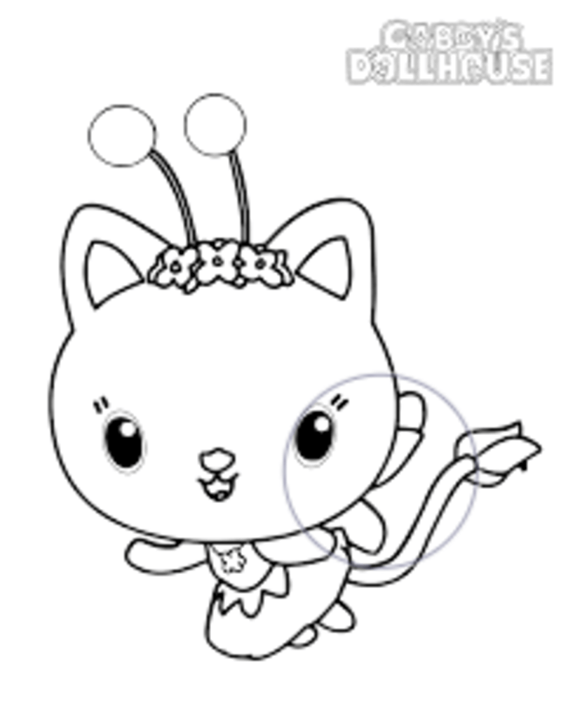 Kolorowanka Domek dla lalek Kitty Fairy Gabby