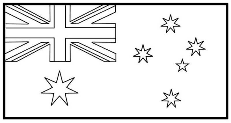 Kolorowanka Flaga Australii