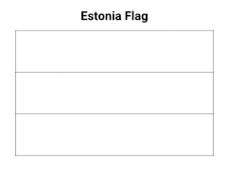 Kolorowanka Flaga Estonii