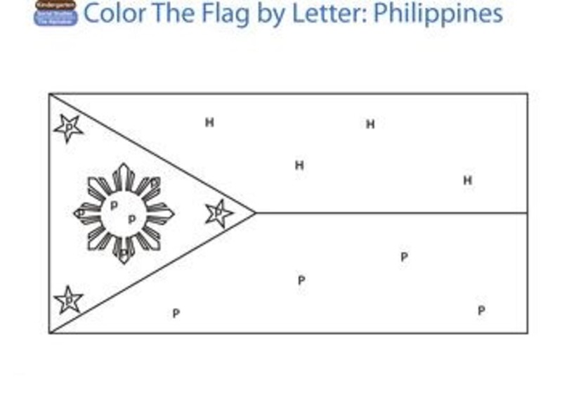 Kolorowanka Flaga Filipin