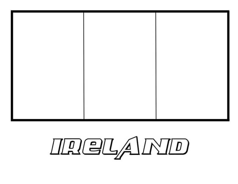 Kolorowanka Flaga Irlandii