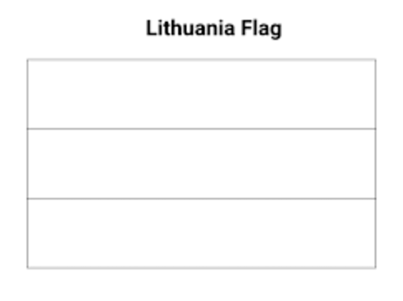 Kolorowanka Flaga Litwy