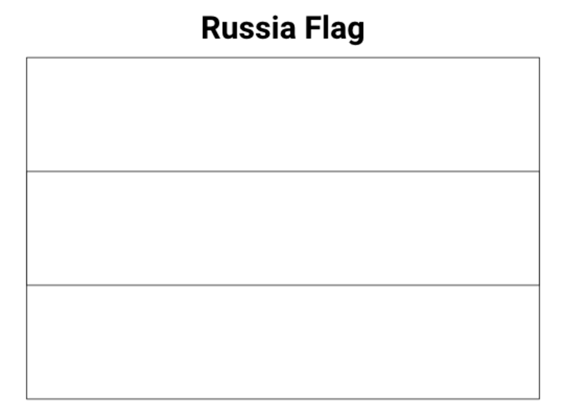 Kolorowanka Flaga Rosji