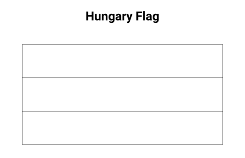 Kolorowanka Flaga Węgier