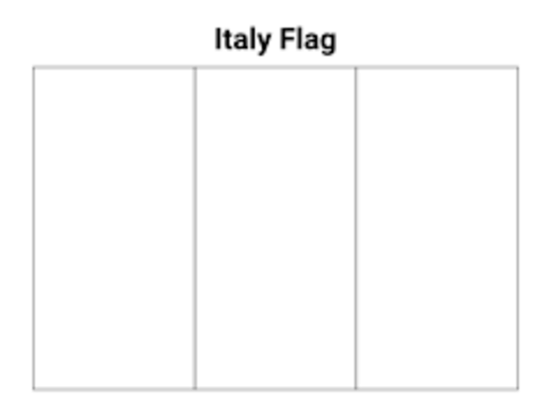 Kolorowanka Flaga Włoch