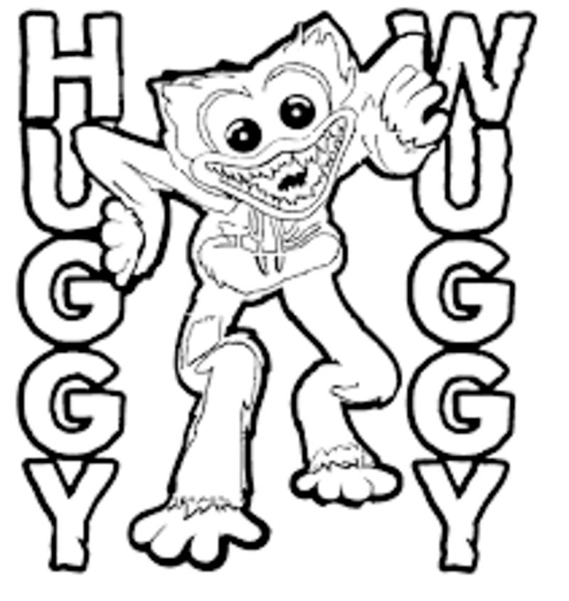 Kolorowanki Huggy Wuggy