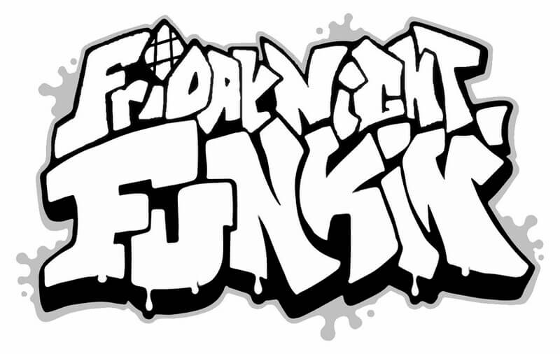 Kolorowanka Logo Friday Night Funkin
