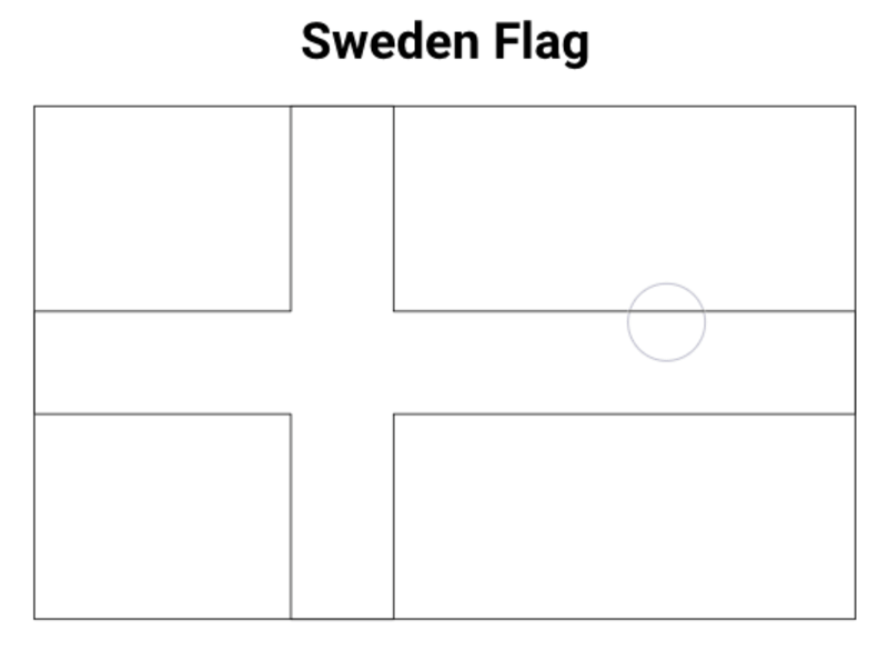 Kolorowanka Piękno Flaga Szwecji