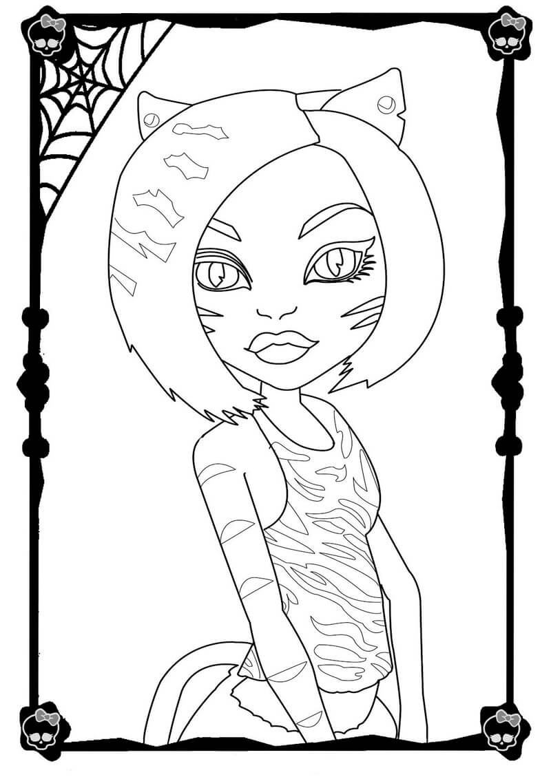 Kolorowanka Portret Monster High