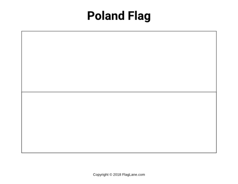 Kolorowanka Super ładna polska flaga