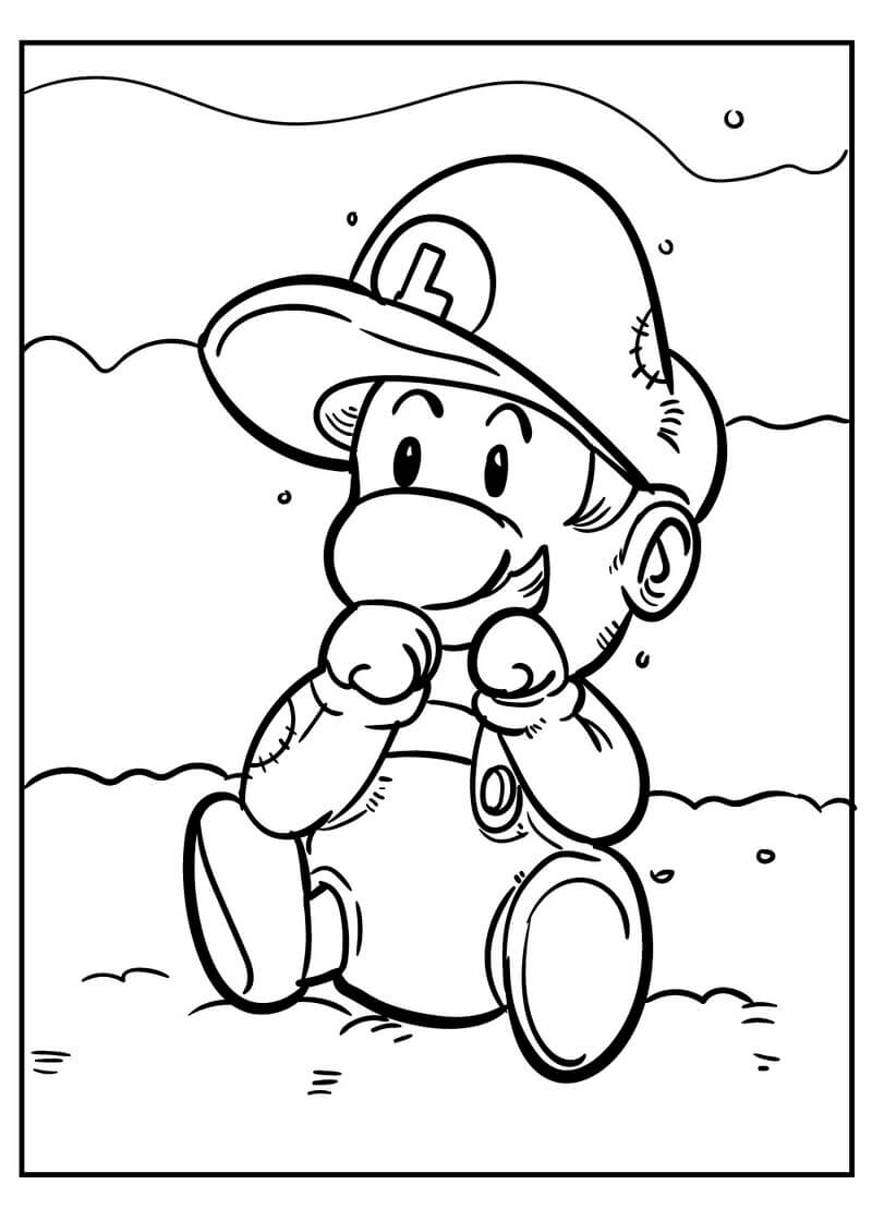 Kolorowanka Mario dla chłopca