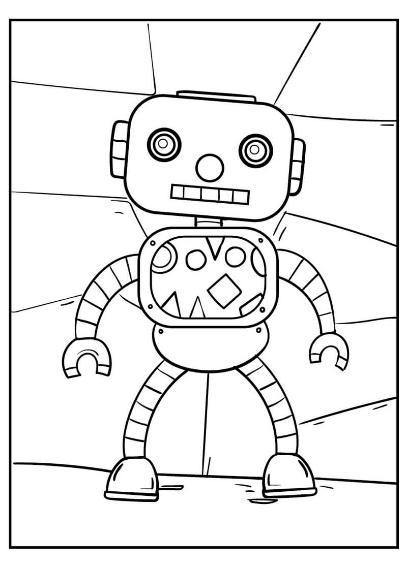 Kolorowanka Robot dla chłopca