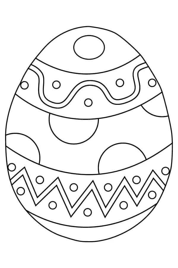 Kolorowanka Dekoracja świątecznego Stołu Na Jajko Wielkanocne