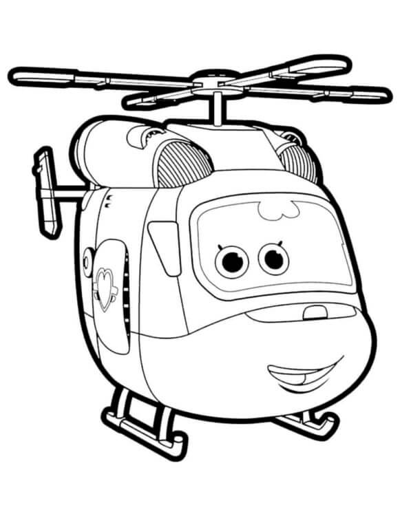 Kolorowanka Dizzy To Najlepszy Helikopter Ratunkowy