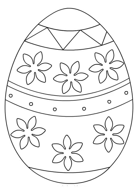 Kolorowanka Fantazyjne Jajko Wielkanocne