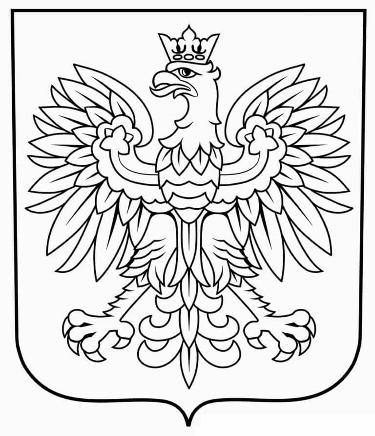 Kolorowanka Herb Polski