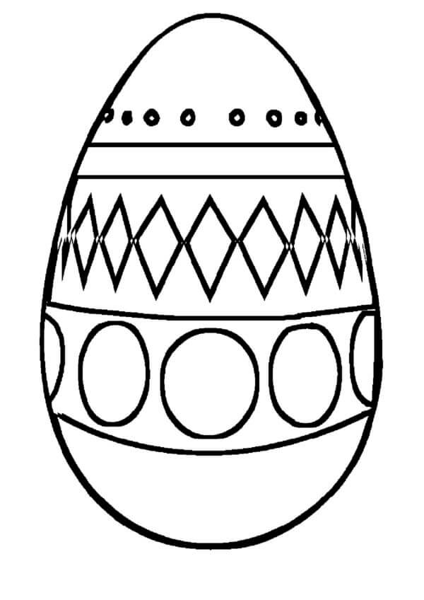 Kolorowanka Jedyny i Główny Atrybut Jajka Wielkanocnego