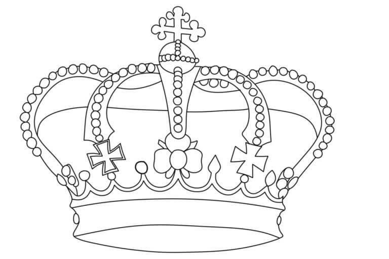 Kolorowanka Korona Elżbiety II