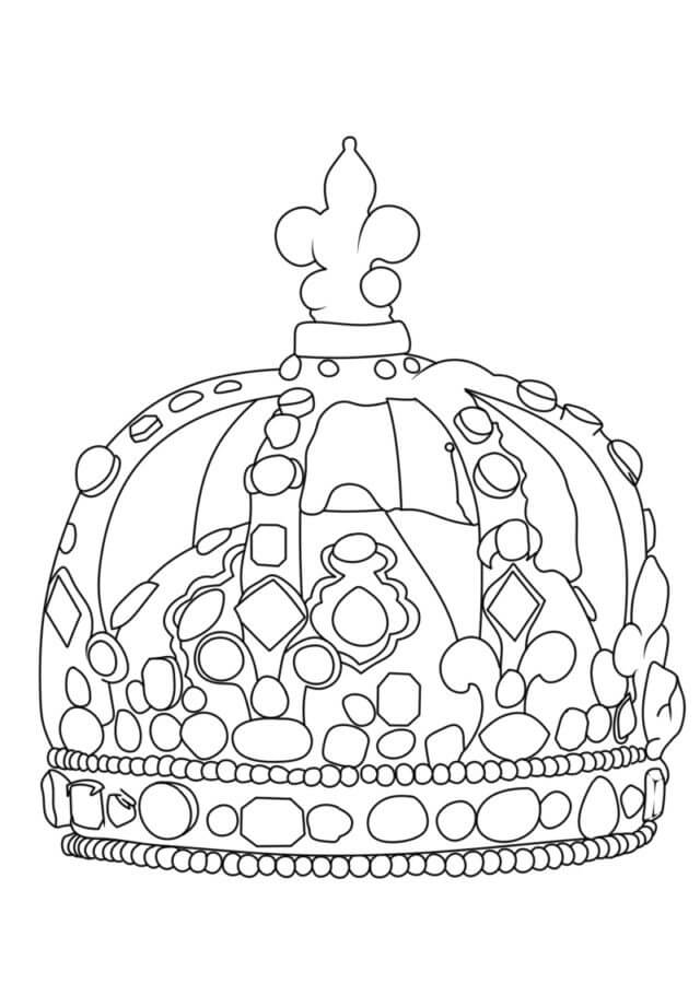 Kolorowanka Korona Ludwika XV Francji