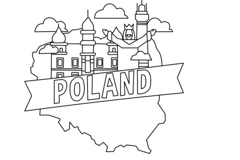 Kolorowanka Logo Polski