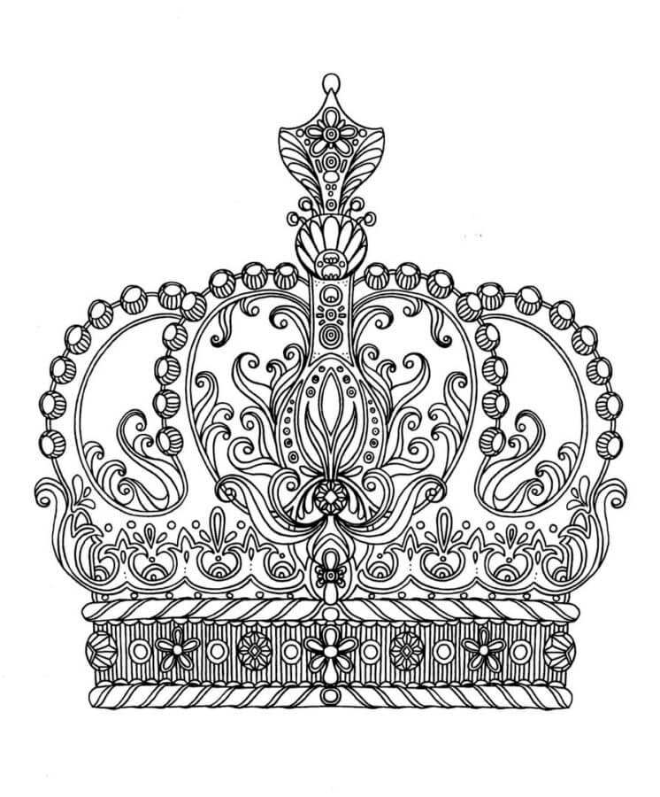 Kolorowanka Luksusowa Korona Królewska