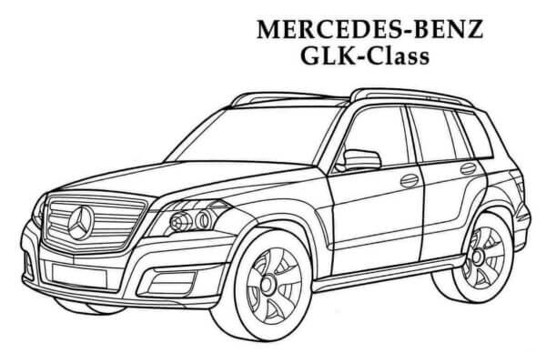 Kolorowanka Mercedes-Benz Klasy GLK