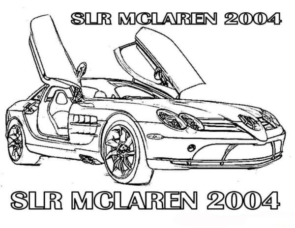 Kolorowanka Mercedes-Benz SLR McLaren Stworzony Do Wyścigów