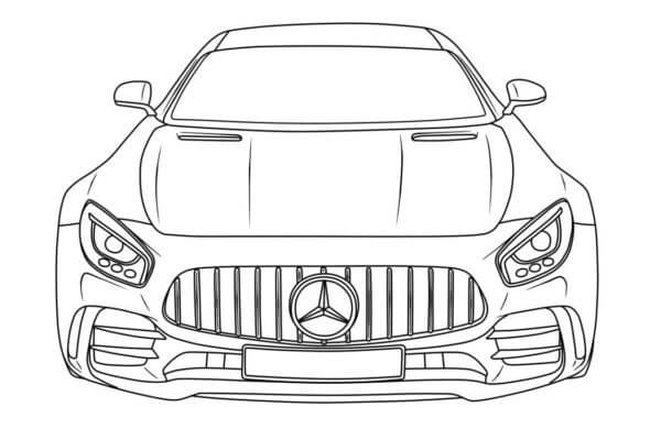 Kolorowanka Mercedesa AMG