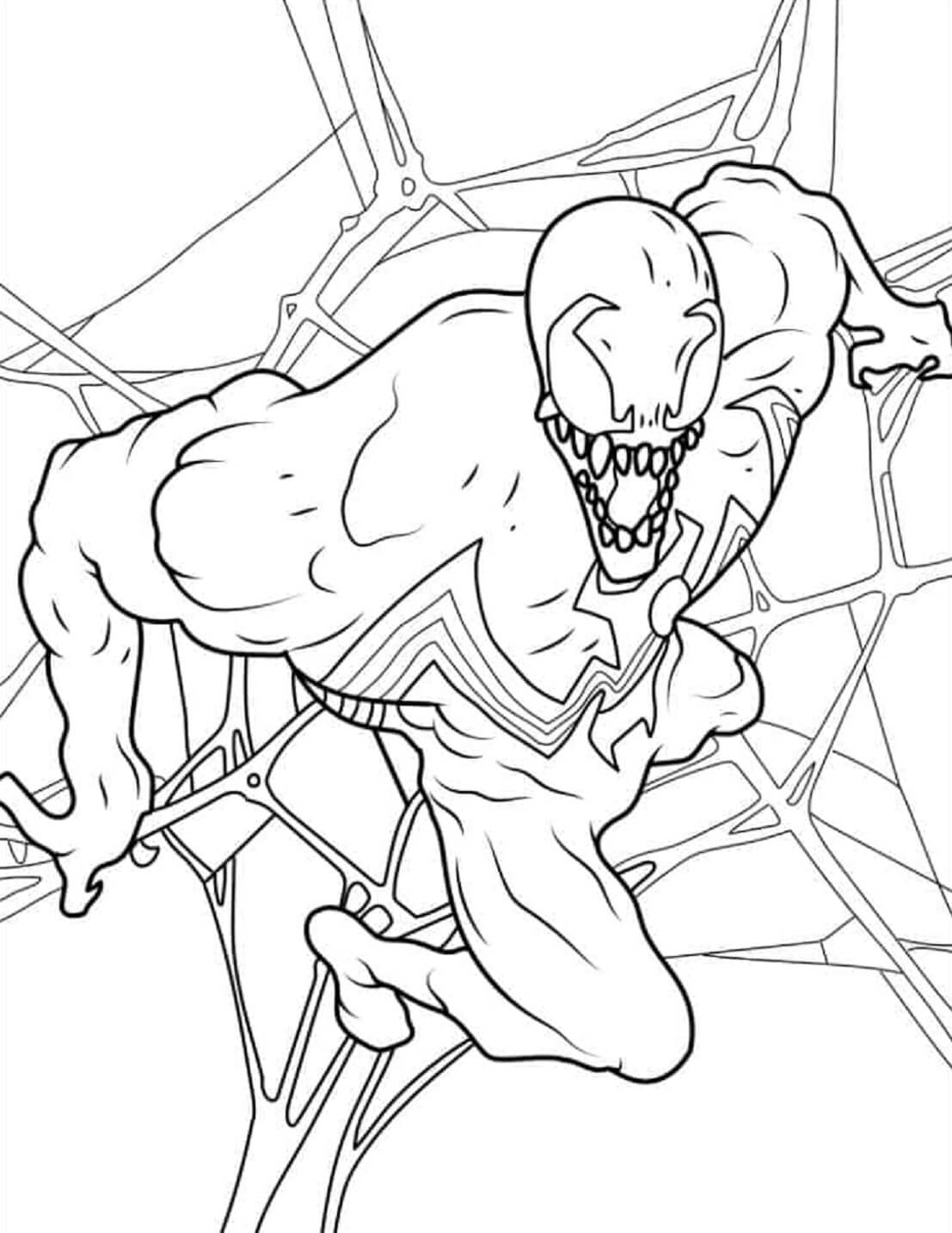 Kolorowanka G owa Venom Pobierz Wydrukuj Lub Pokoloruj Online Ju Teraz 