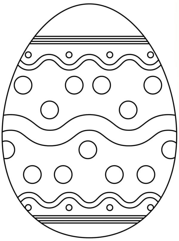 Kolorowanka Przedmiot, Który Jest Wymieniany Między Sobą Podczas Jajka Wielkanocnego