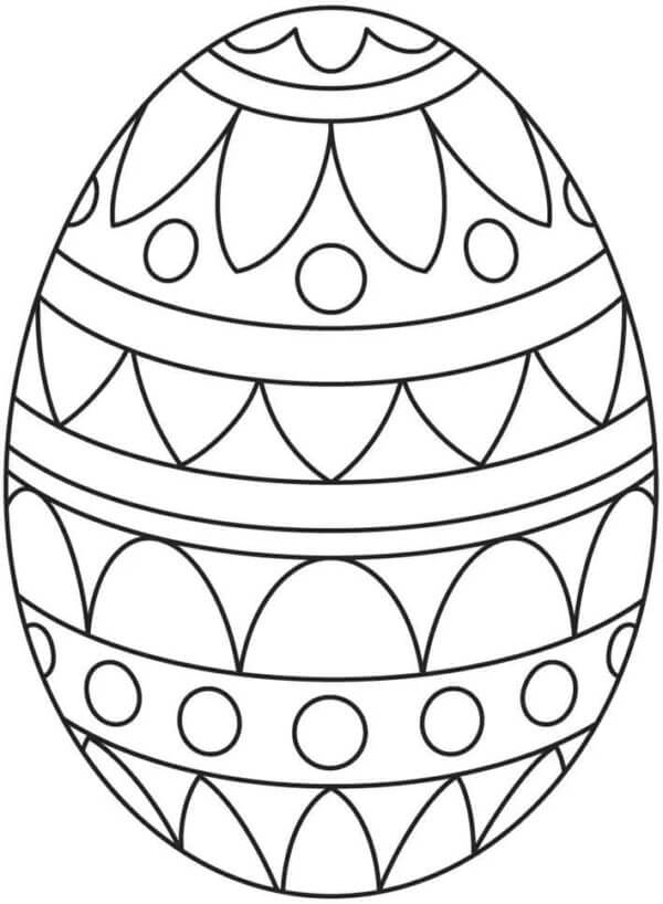 Kolorowanka Rytualny Symbol Jajka Wielkanocnego