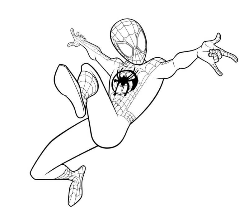 Kolorowanka Śmieszne Kreskówki Spiderman