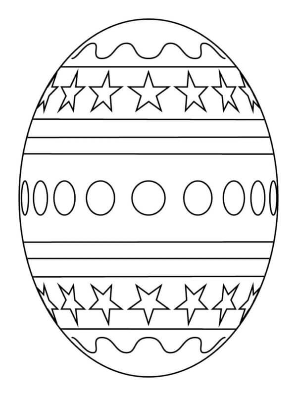 Kolorowanka Symbol Jajka Wielkanocnego, Który Wygląda Jak Statek Kosmiczny