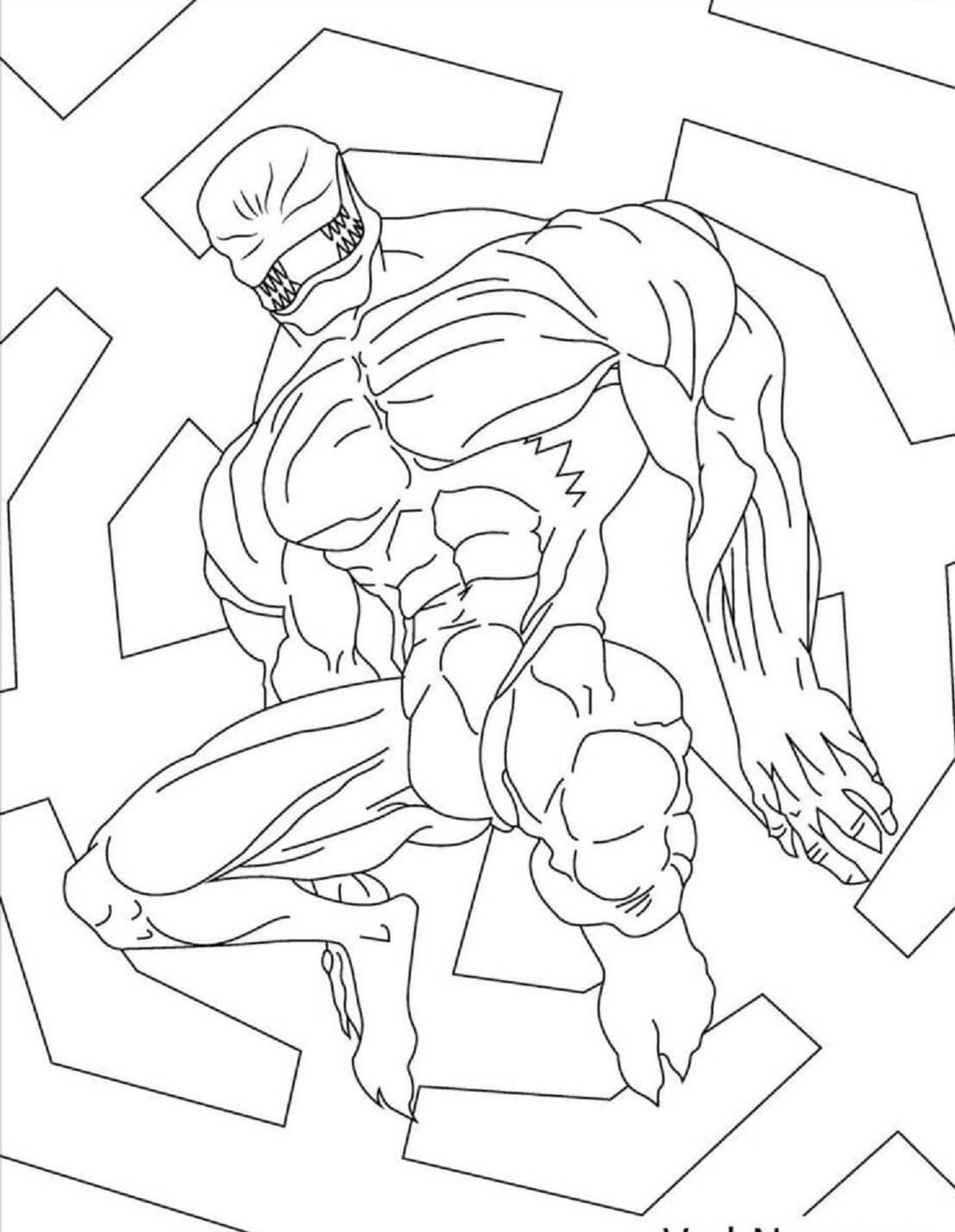 Kolorowanka Zabawny Venom Pobierz Wydrukuj Lub Pokoloruj Online Ju 