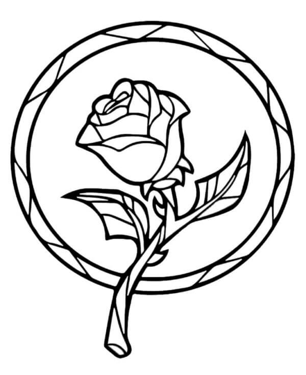 Kolorowanka Wspaniała Róża
