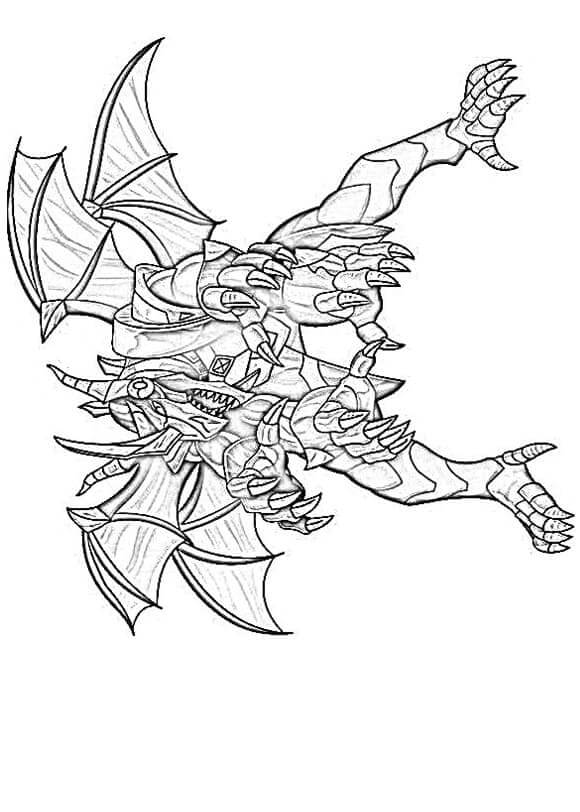 Kolorowanka Dragonoid Tytanowy