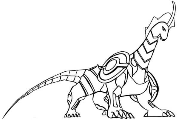 Kolorowanka Podstawowy Dragonoid Colossus