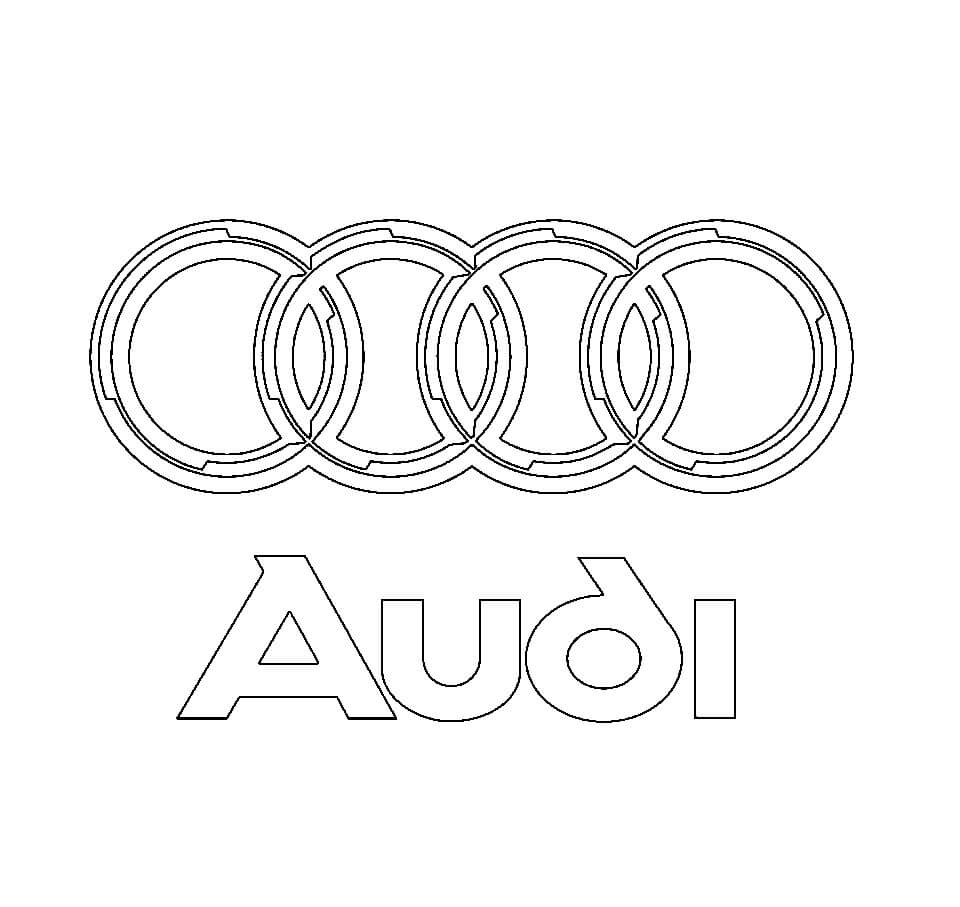 Kolorowanka Audi Logo