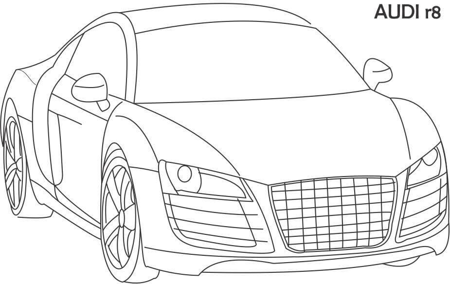 Kolorowanka Audi r8